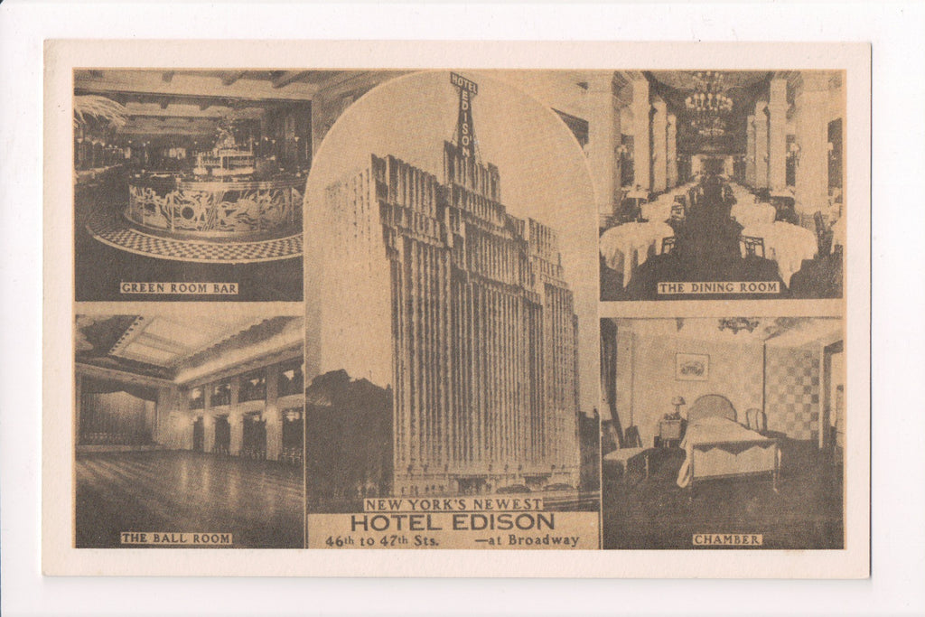 NY, NEW YORK CITY - Hotel Edison, multi view (original SOLD) A17013