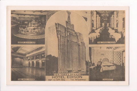 NY, NEW YORK CITY - Hotel Edison, multi view (original SOLD) A17013