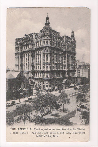 NY, New York City - Ansonia Apartment Hotel vintage postcard - A17066