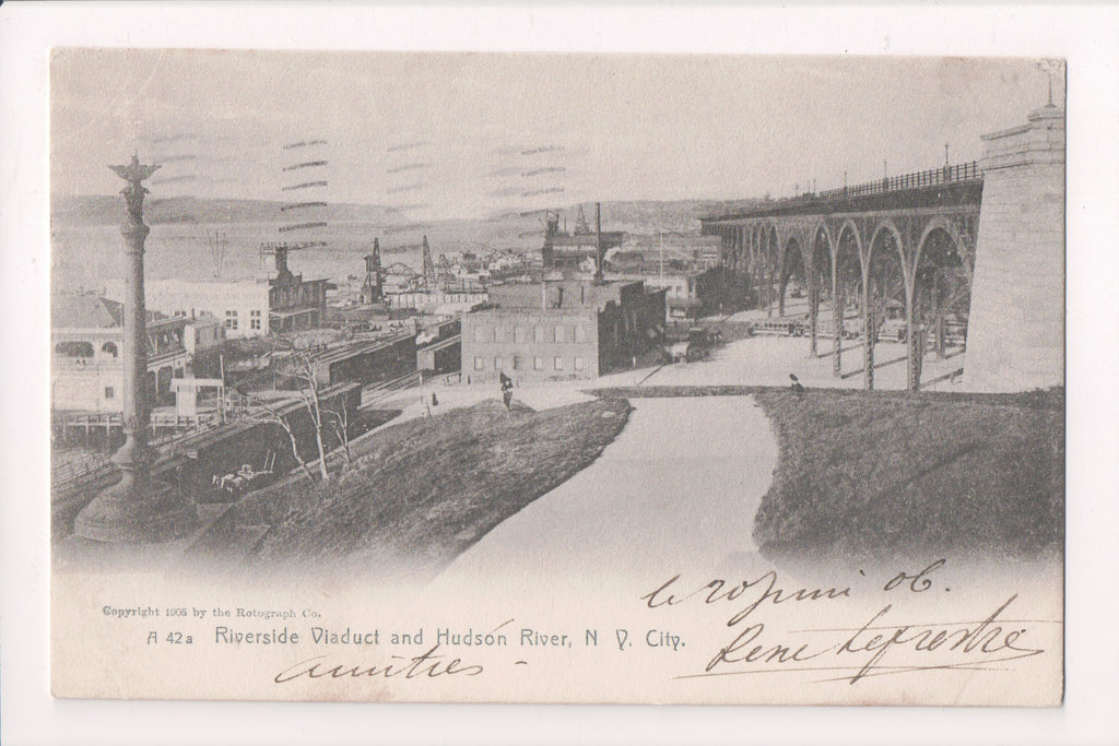 NY, NEW YORK CITY - Riverside Viaduct, Weber-McLoughlin - @1906 (original SOLD) B05200