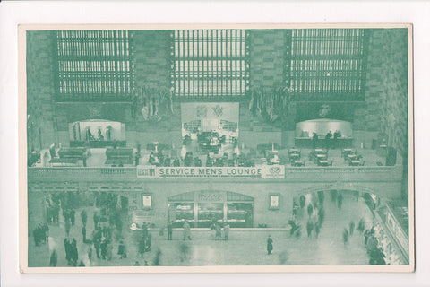 NY, NEW YORK CITY - Grand Central Terminal Service Mens Lounge postcard - B06270
