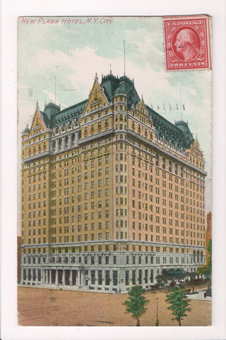NY, New York City - New Plaza Hotel @1915 postcard - B06514