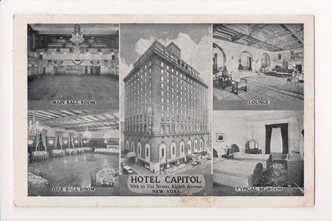 NY, New York City - Hotel Capitol, Wm Howard Mgr, @1956 postcard - C-0069