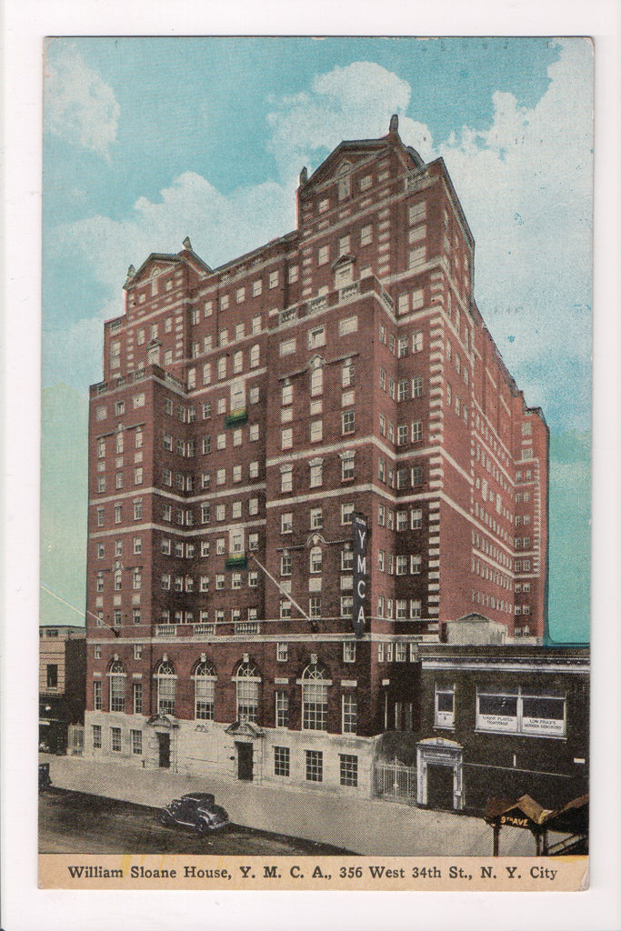 NY, New York City - William Sloan House, YMCA - ADDRESS YOUR MAIL slogan - C1707