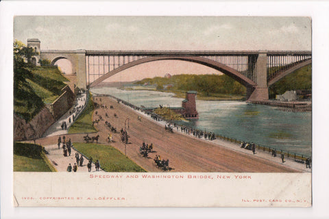 NY, New York City - Speedway, Washington Bridge - postcard - C17308