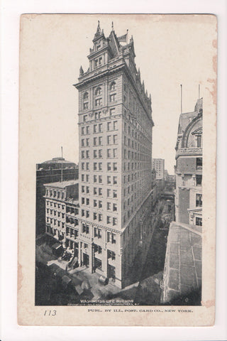 NY, New York City - Washington Life Building postcard - CP0615