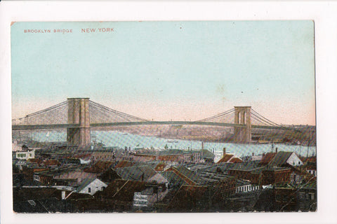NY, NEW YORK CITY - Brooklyn Bridge, F Uhlerhaut? Restaurant - NL0087