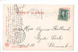 NY, NEW YORK CITY - Columbia University - Flatbush Station Flag cancel - T00266