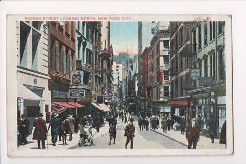 NY, NEW YORK CITY - Nassau St, Lane Bros Tailors, Street Scene postcard - 606107