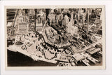 NY, NEW YORK CITY - Lower New York, RPPC Aerial View postcard - C08353