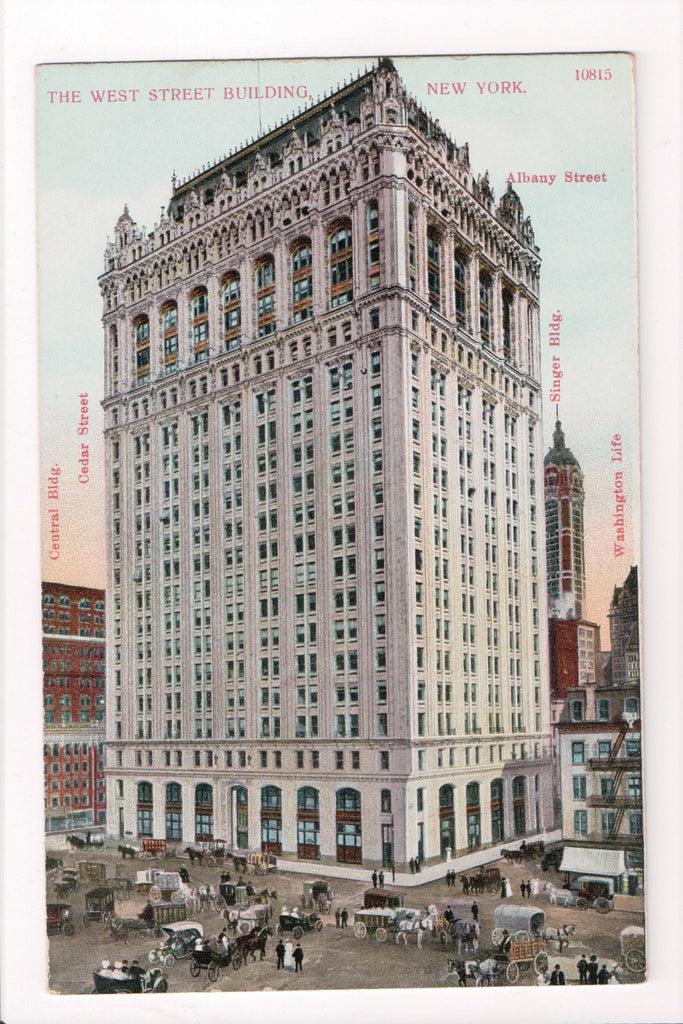 NY, NEW YORK CITY - West Street Building, with others titled - CP0702