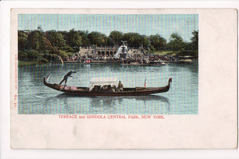 NY, NEW YORK CITY - Central Park, Terrace, Gondola, fountain - CP0722