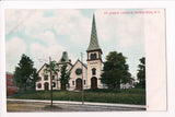 NY, NEWBURGH- St Johns Church, vintage Bosselman postcard - K06012