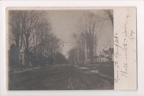 NY, Newport - Main St, Methodist Church on Right (ONLY Digital Copy Avail) - CP0651