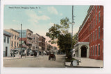 NY, NIAGARA FALLS - Main St with signs postcard - T00102