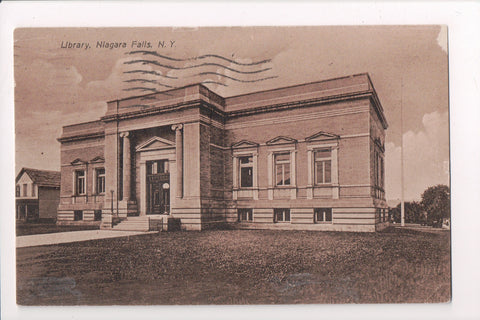 NY, NIAGARA FALLS - Library, @1911 (original SOLD) w02603