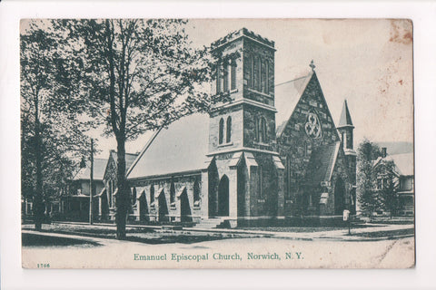 NY, Norwich - Emanuel Episcopal Church postcard - w04845