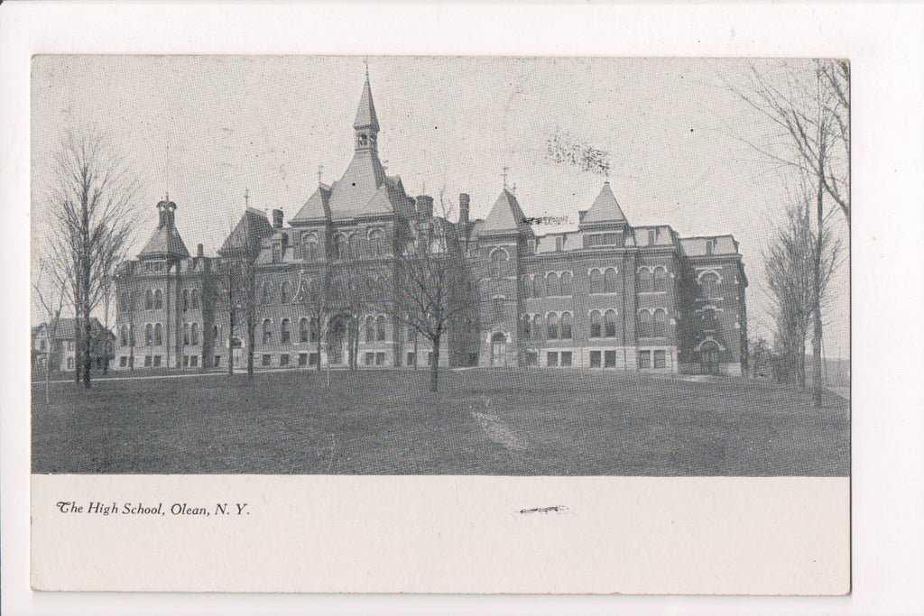 NY, OLEAN - High School - @1910 postcard - D17033