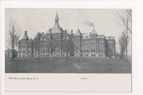 NY, OLEAN - High School - @1910 postcard - D17033