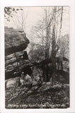 NY, Olean - Rock City Park - RPPC with people - B17048