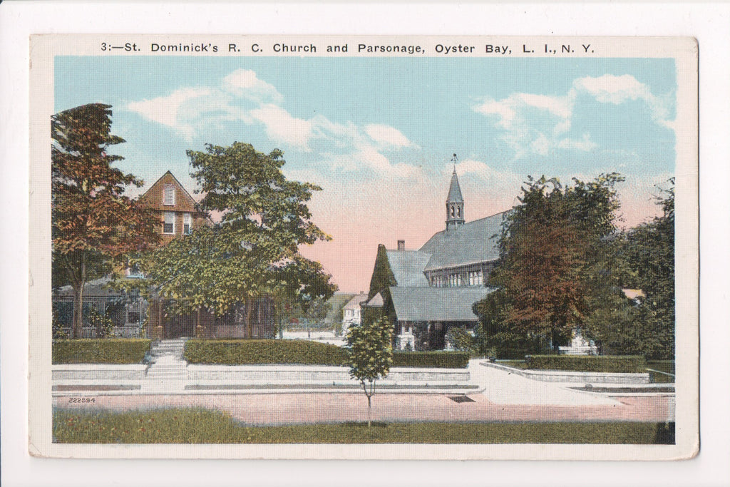 NY, OYSTER BAY - St Dominicks R C Church, Parsonage (original SOLD) w03046