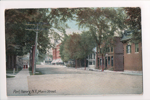 NY, PORT HENRY - Main St - ALBURG and OGD Tr 6 RPO cancel - C06302