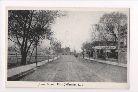 NY, Port Jefferson - Jones Street, Long Island postcard - J06086