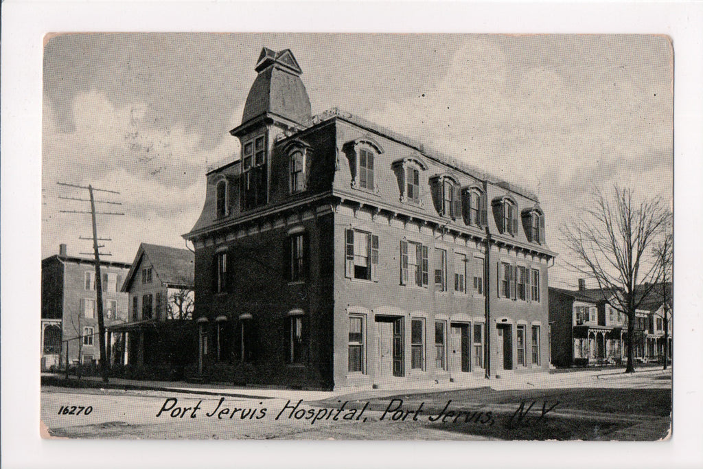 NY, PORT JERVIS - Hopital postcard - D05330