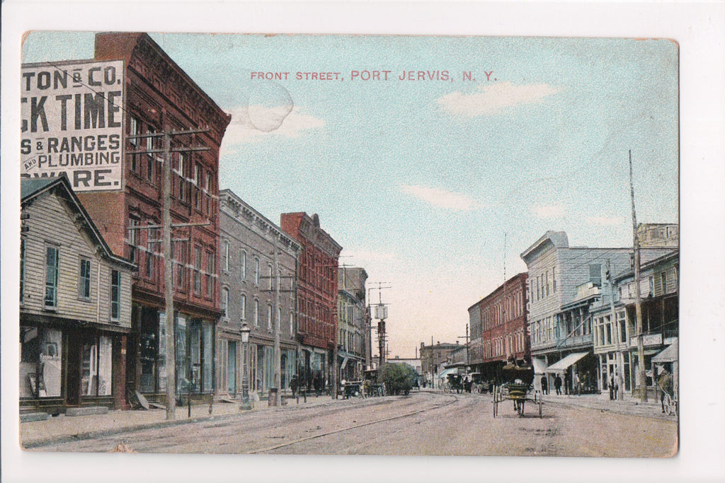 NY, PORT JERVIS - Front St - Temme (original SOLD) D08115