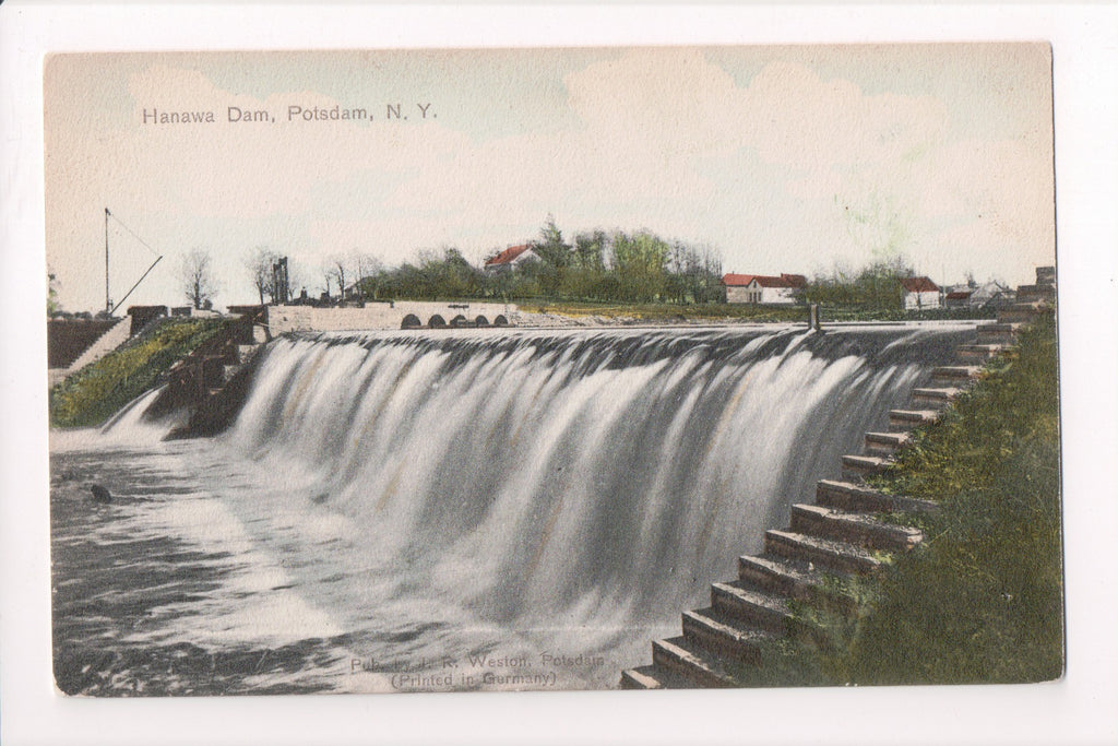 NY, Potsdam - Hanawa Dam closeup including steps - D17061