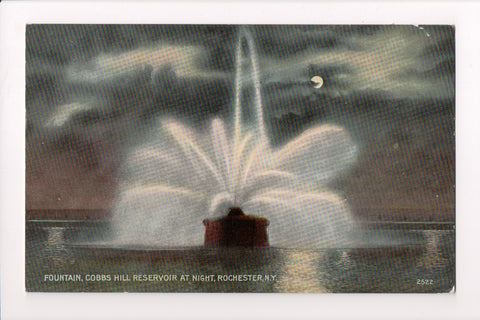 NY, Rochester - Cobbs Hill Reservoir Fountain spraying, close up - A06887