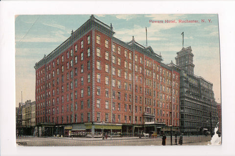 NY, Rochester - Powers Hotel - @1920 postcard - A06889