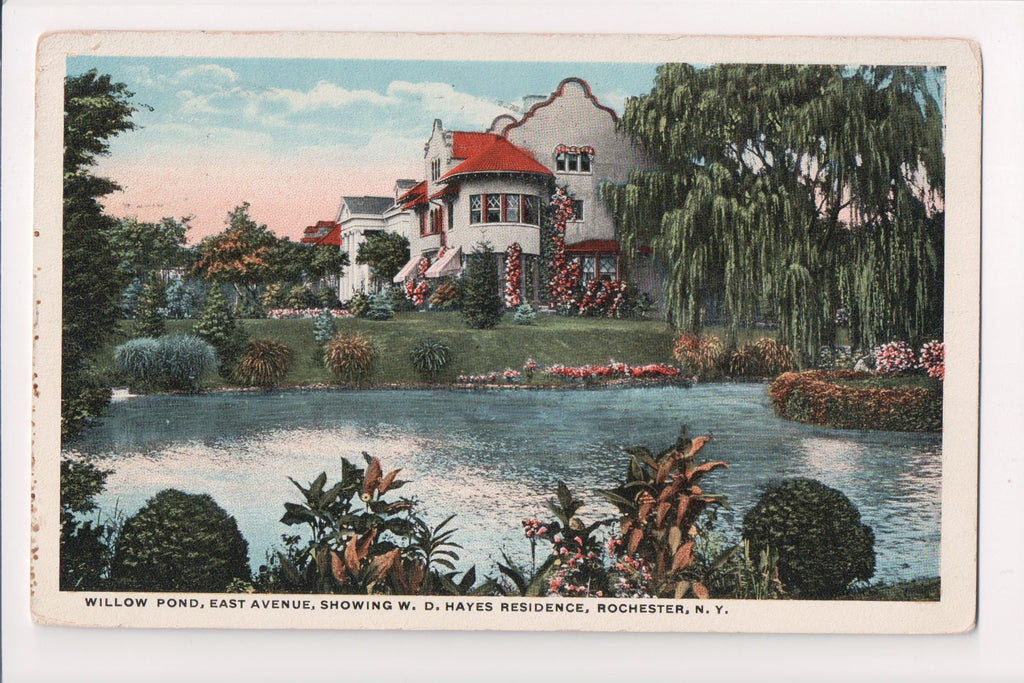 NY, Rochester - W D Hayes Residence, Willow Pond - B08259