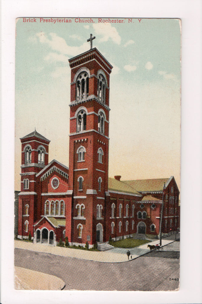 NY, ROCHESTER - Brick Presbyterian Church @1914 postcard - CP0734