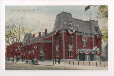 NY, ROCHESTER - Convention Hall closeup postcard - D17093
