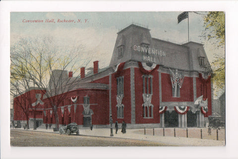 NY, Rochester - Convention Hall closeup postcard - D17093