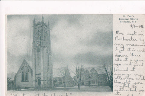 NY, Rochester - St Pauls Episcopal Church, @1908 postcard - D17096