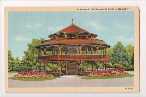 NY, Rochester - Highland Park Pavilion closeup postcard - D17139