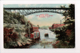 NY, ROCHESTER - Lower Falls, Driving Park Bridge postcard - D17392