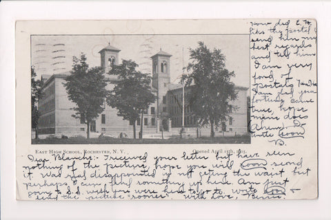 NY, ROCHESTER - East High School, @1907 postcard - D17393