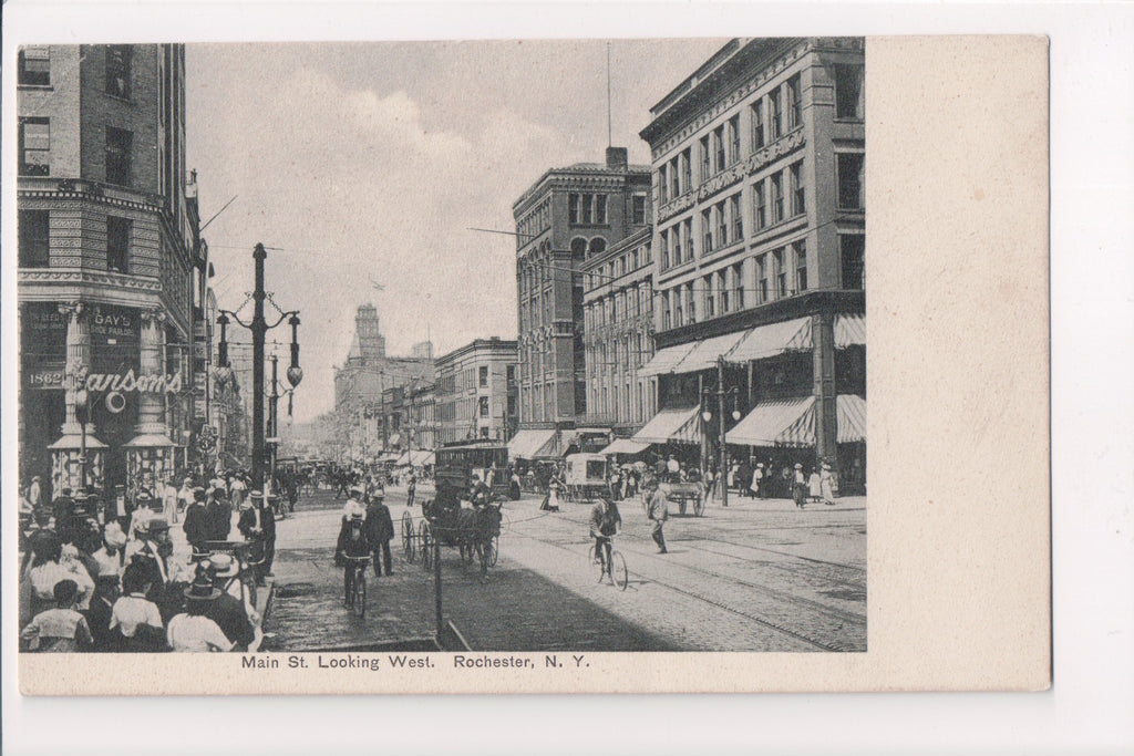 NY, Rochester - Main St, signs - K03137