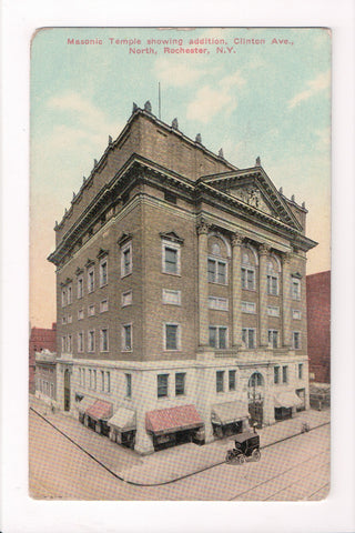 NY, ROCHESTER - Masonic Temple with addition, Clinton Ave - CP0628