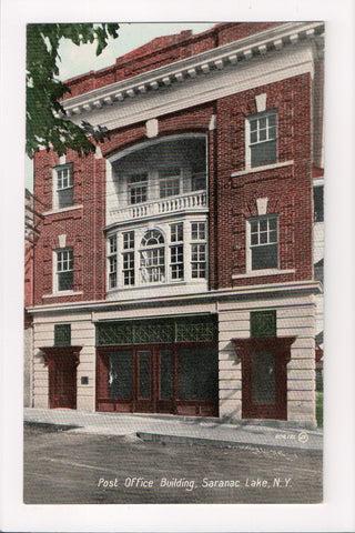 NY, SARANAC LAKE - Post Office closeup of Building - 500978