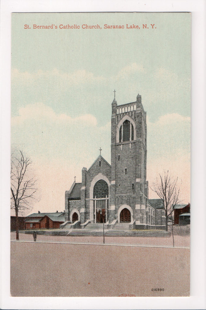 NY, SARANAC LAKE - St Bernards Catholic Church - B08219