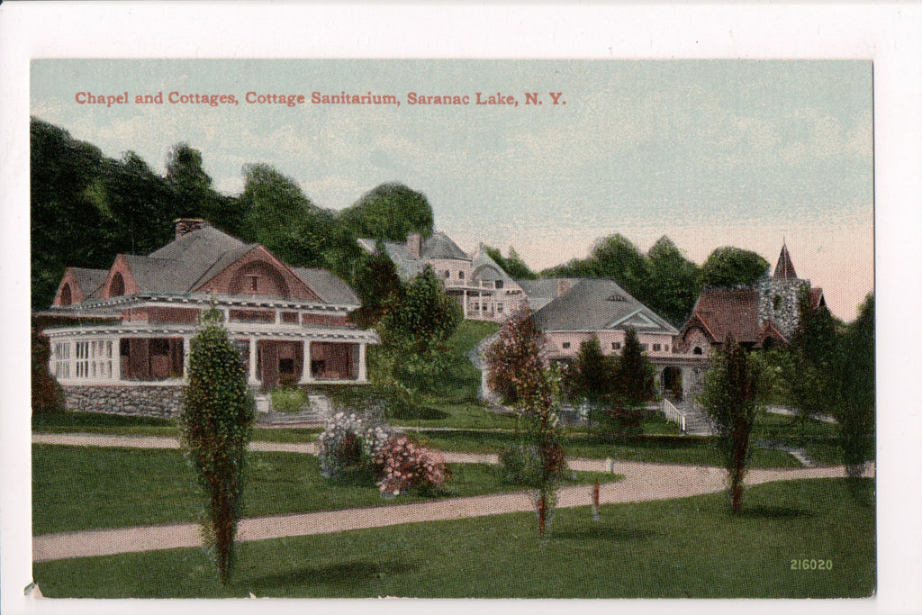 NY, Saranac Lake - Cottage Sanitarium - Chapel and Cottages - R00617