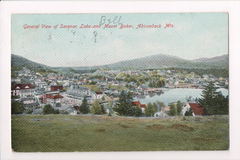 NY, SARANAC LAKE - Bird Eye View - (original SOLD) R00762