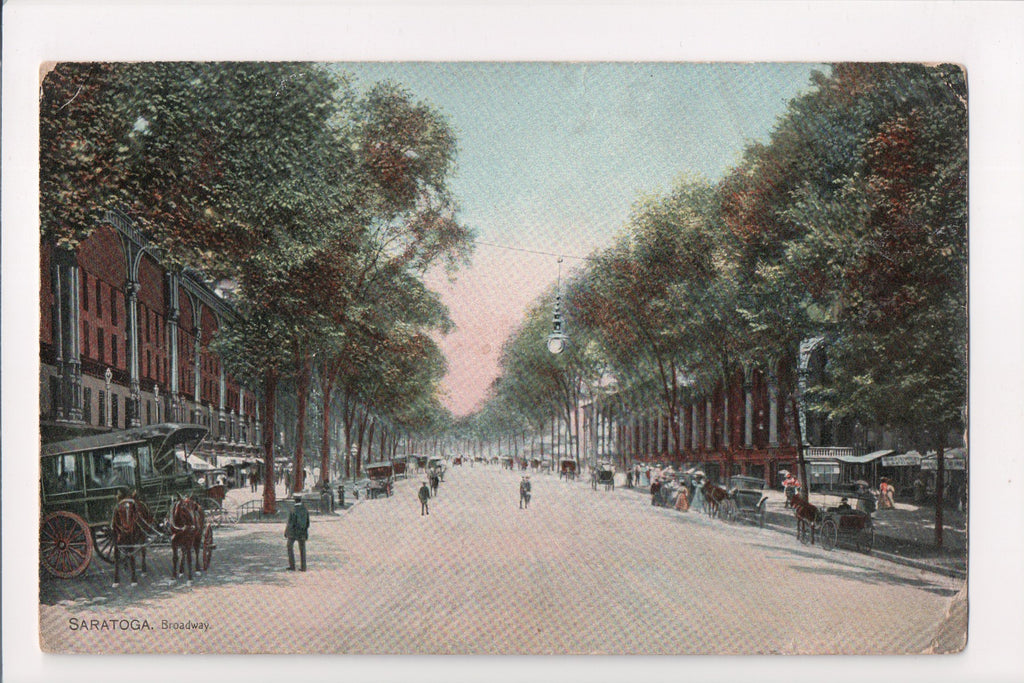 NY, Saratoga - Broadway street scene - D07030