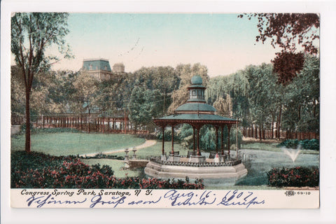 NY, SARATOGA - Congress Spring Park, gazebo - NL0165