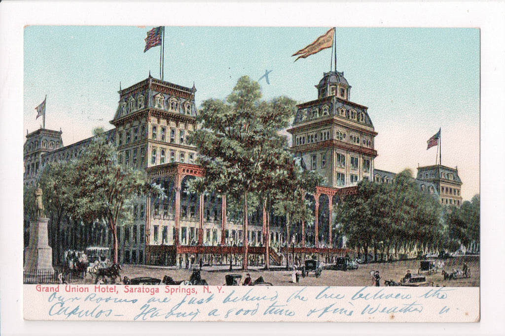 NY, SARATOGA SPRINGS - Grand Union Hotel - @1907 postcard - A12201