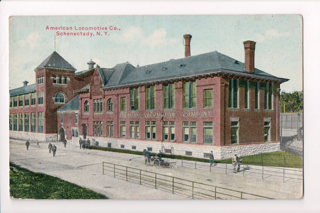 NY, Schenectady - American Locomotive Co postcard - D17025